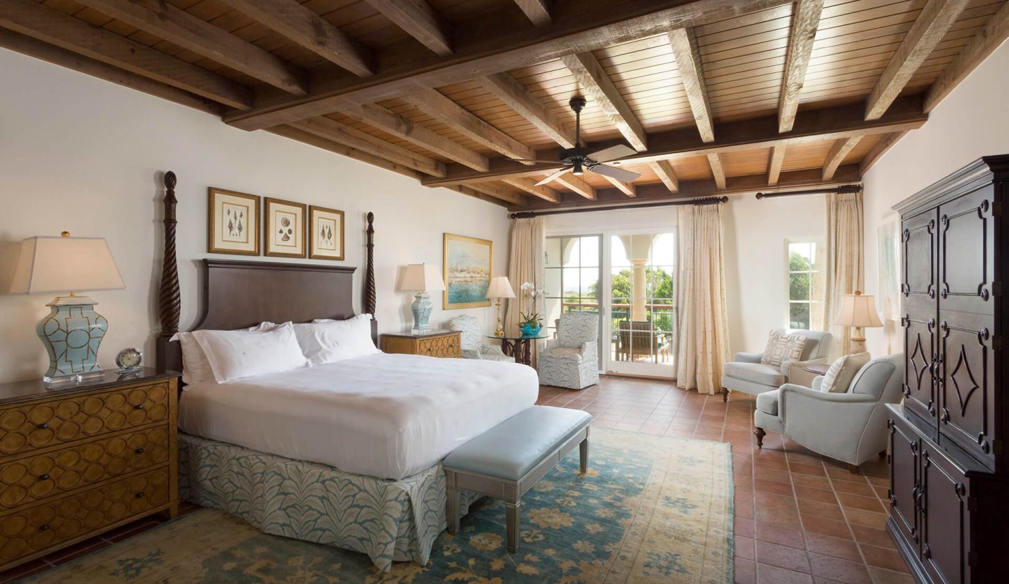 king bed abbot guest room at the cloister ocean residences