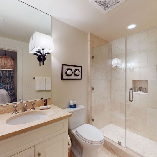 bathroom with walk-in shower