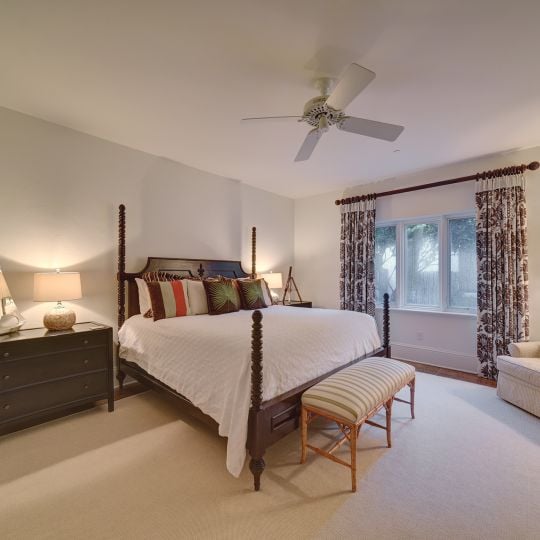 Large bedroom with queen bed