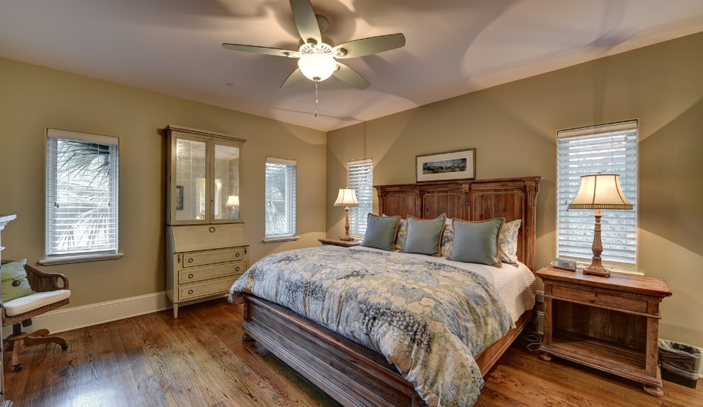 Bedroom with king bed
