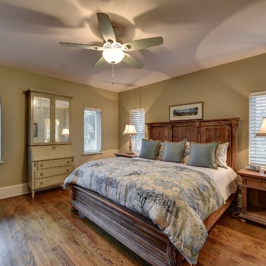 Bedroom with king bed