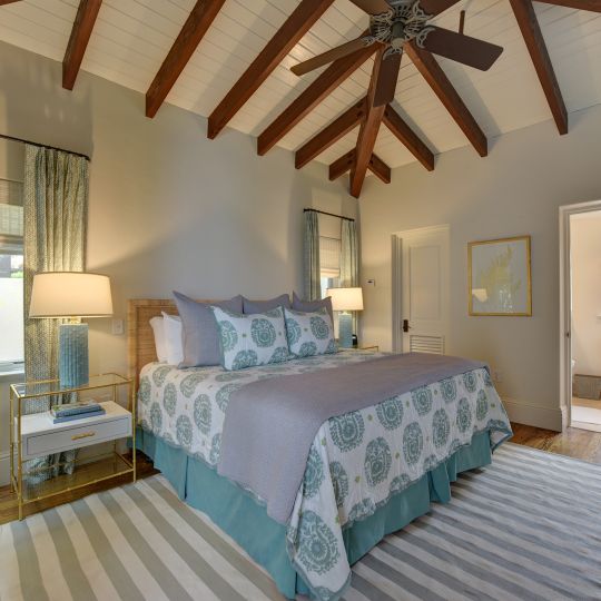 bedroom with an attached bathroom