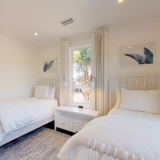sea island double beds cottage