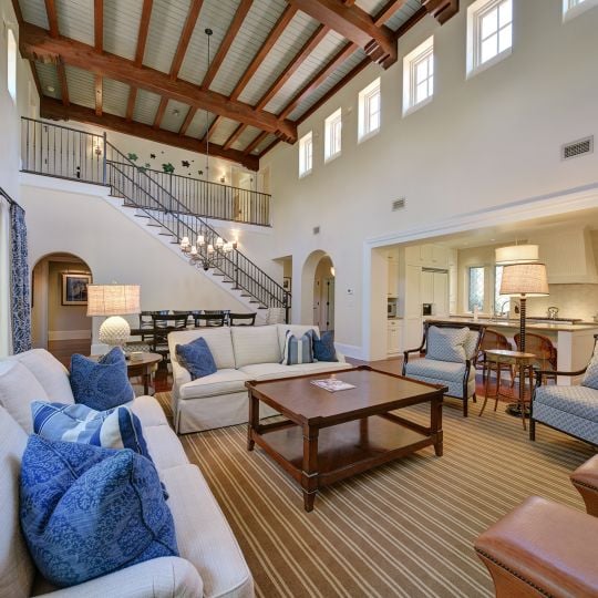 Open living room with lots of sitting area