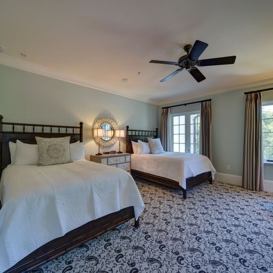 Bedroom with two beds