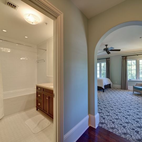 Bathroom with bath tub and shower