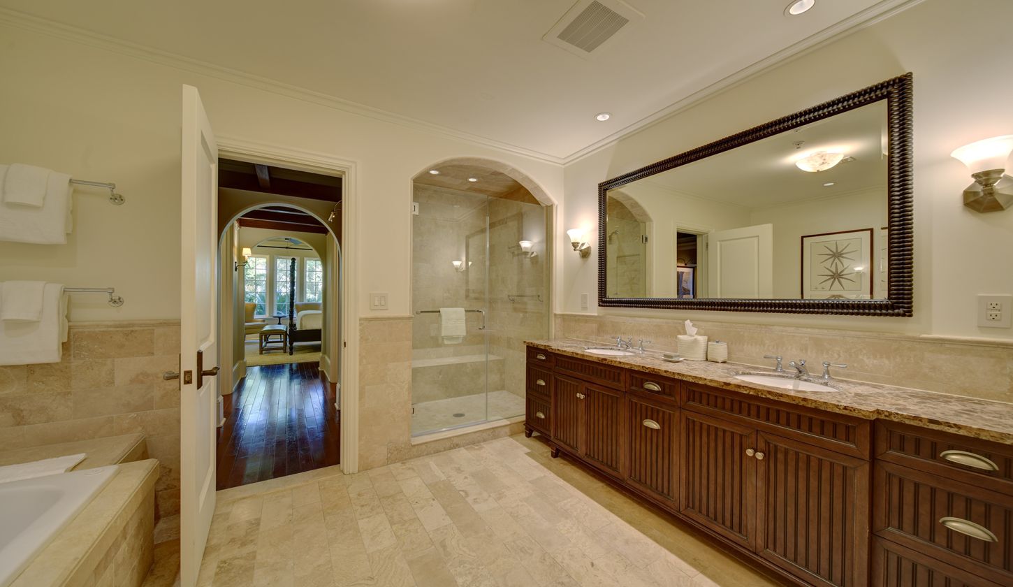 Bathroom with long vanity