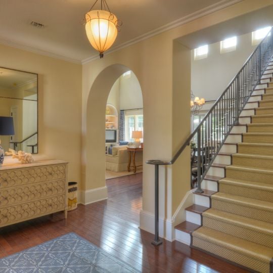 Foyer with stairs