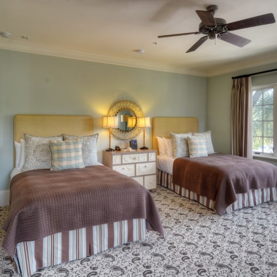 Bedroom with two double beds