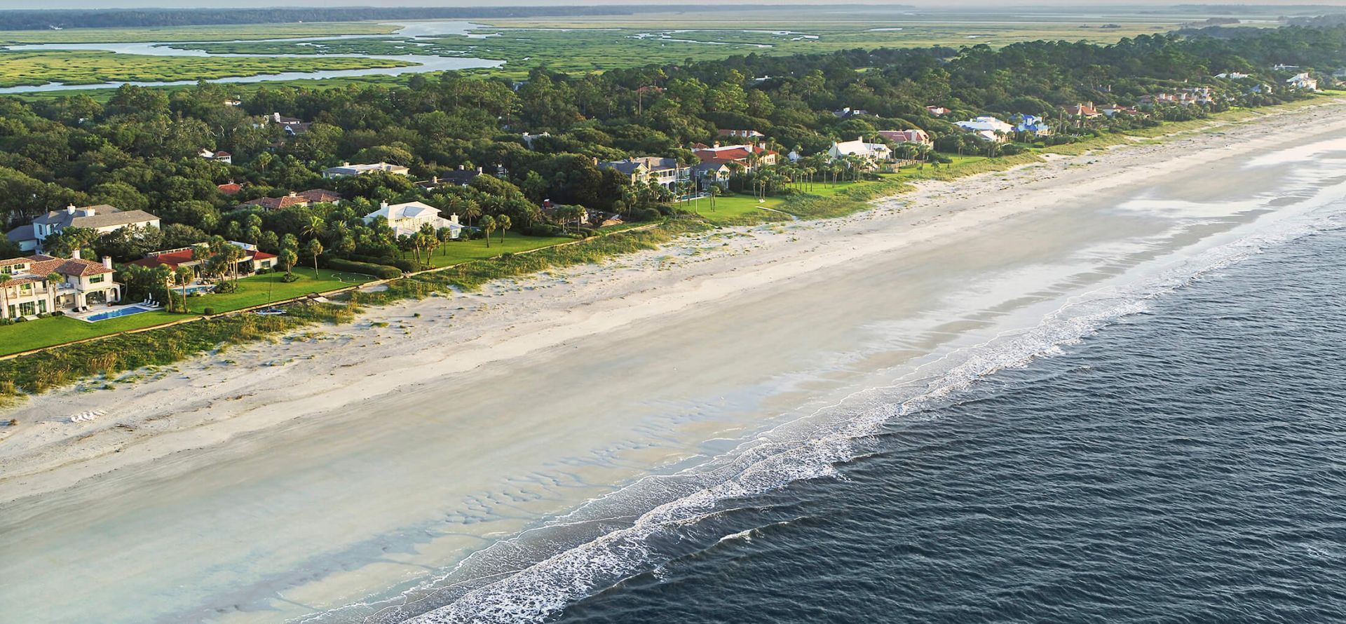 Overhead shot of Sea Island