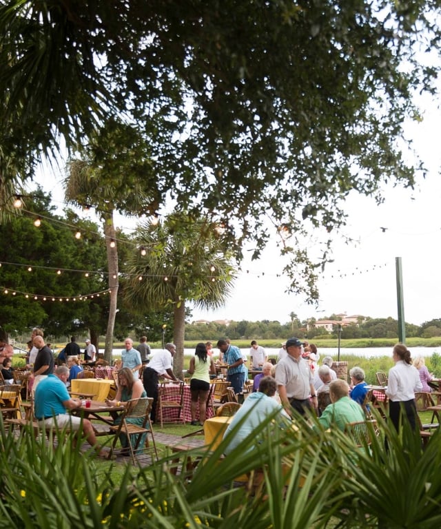 rainbow island supper at Sea Island