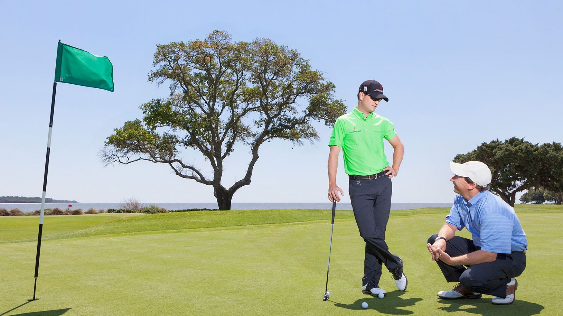 Zach Johnson at the Sea Island Golf Learning Center