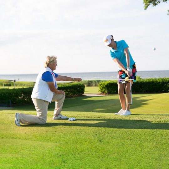 Gale Peterson at the Sea Island Golf Learning Center