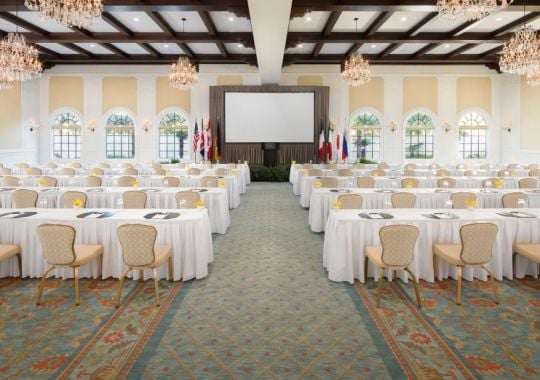 Mizner Ballroom conference center at the Cloister in Sea Island Resort