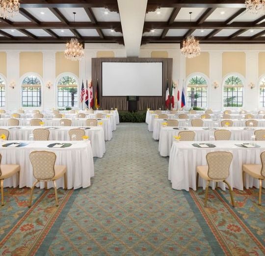 Mizner Ballroom conference center at the Cloister in Sea Island Resort