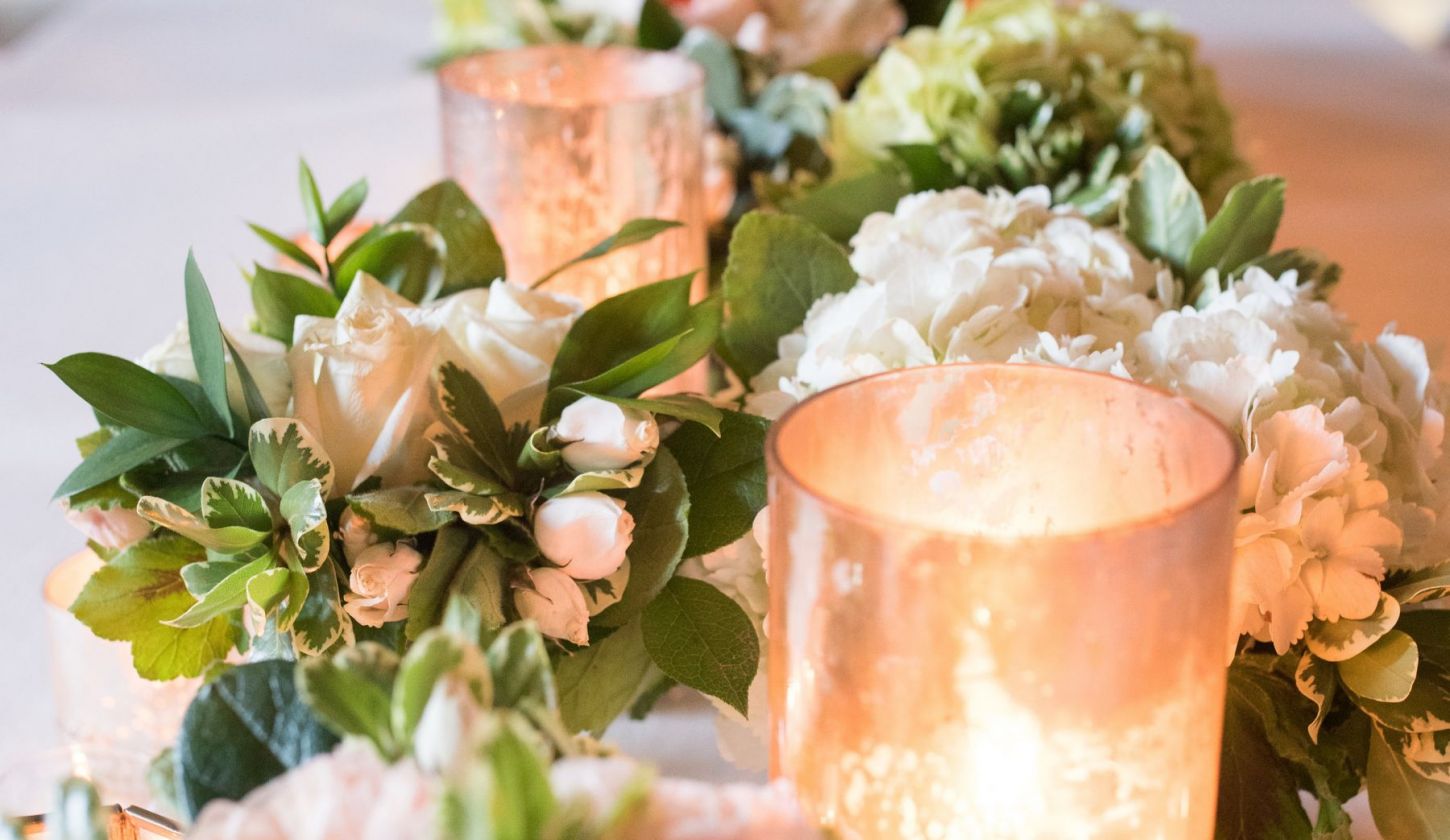 dining table set for a wedding