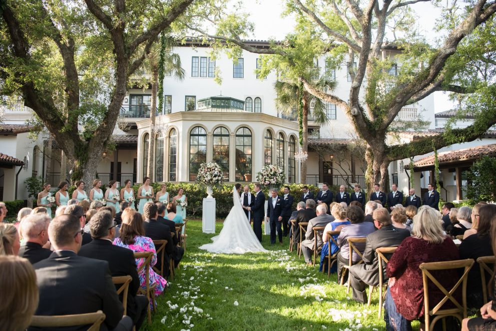 outdoor wedding ceremony