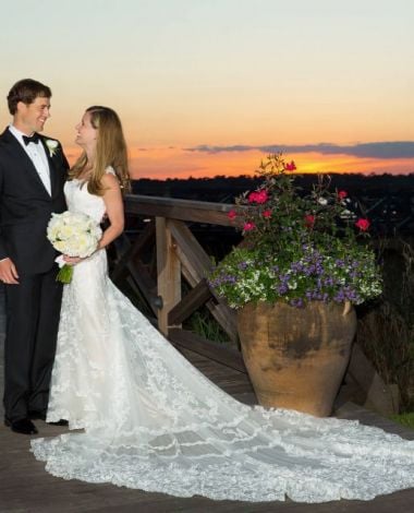 a bride and groom