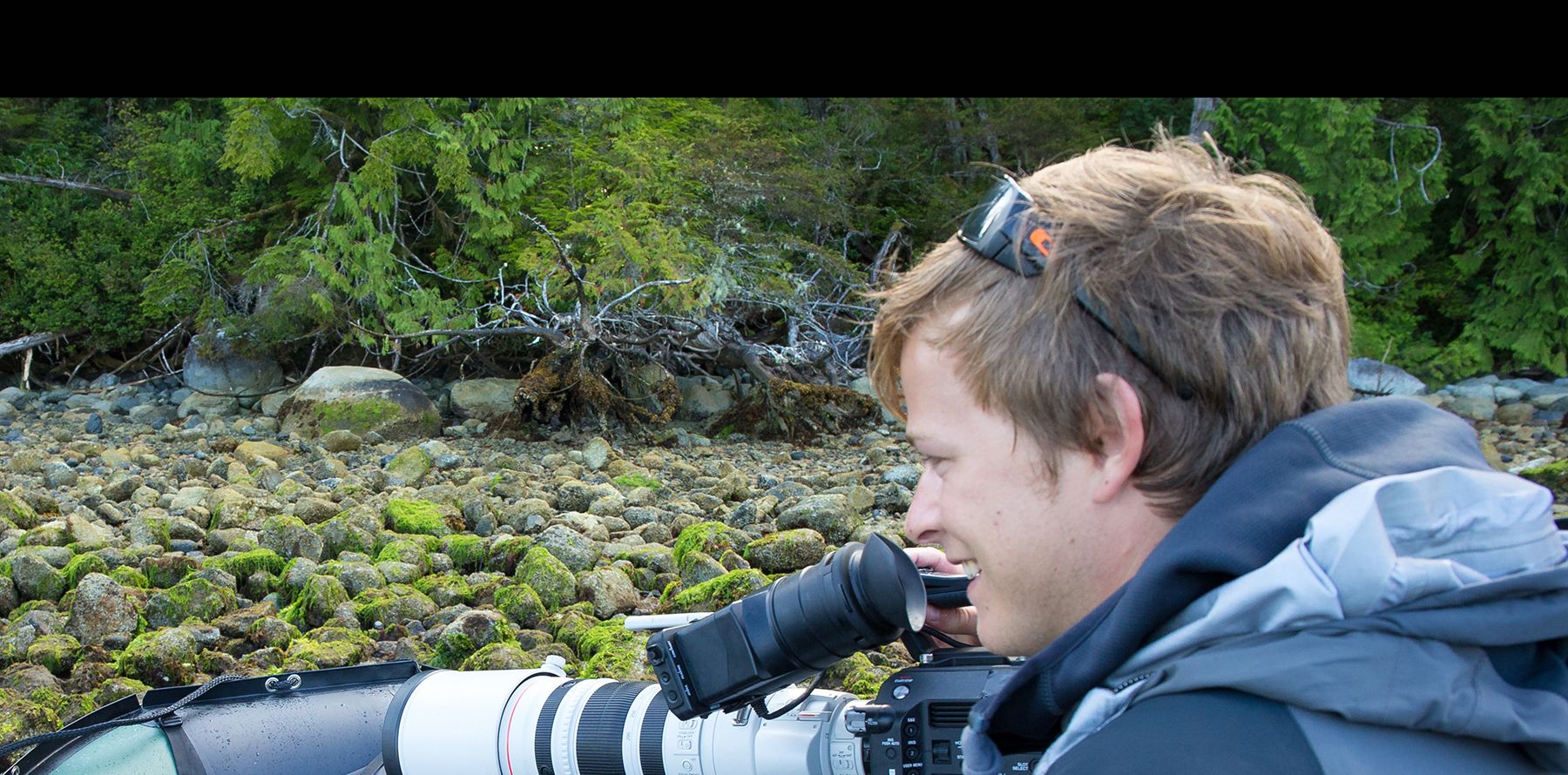 Connor Stefanison from National Geographic at Sea Island