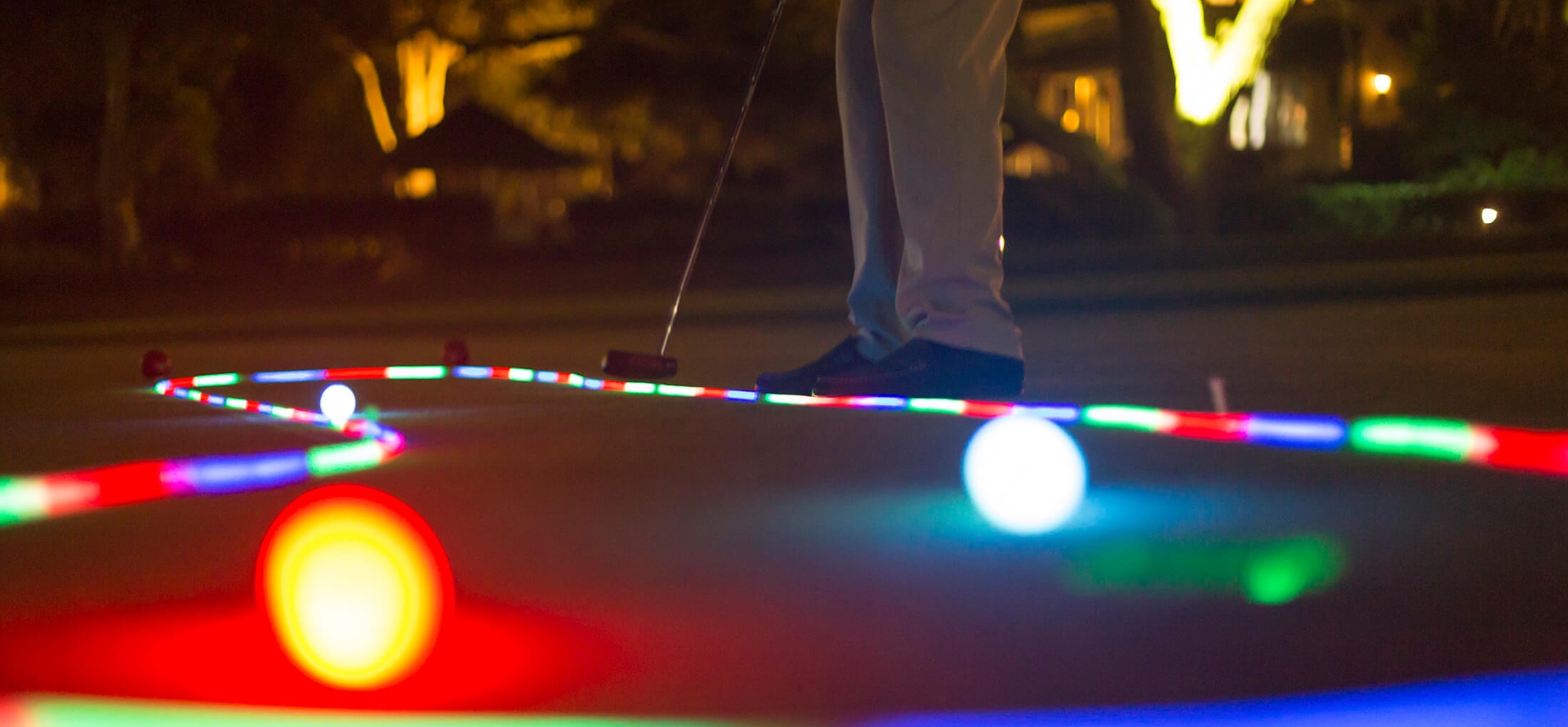 Glow in the dark golf