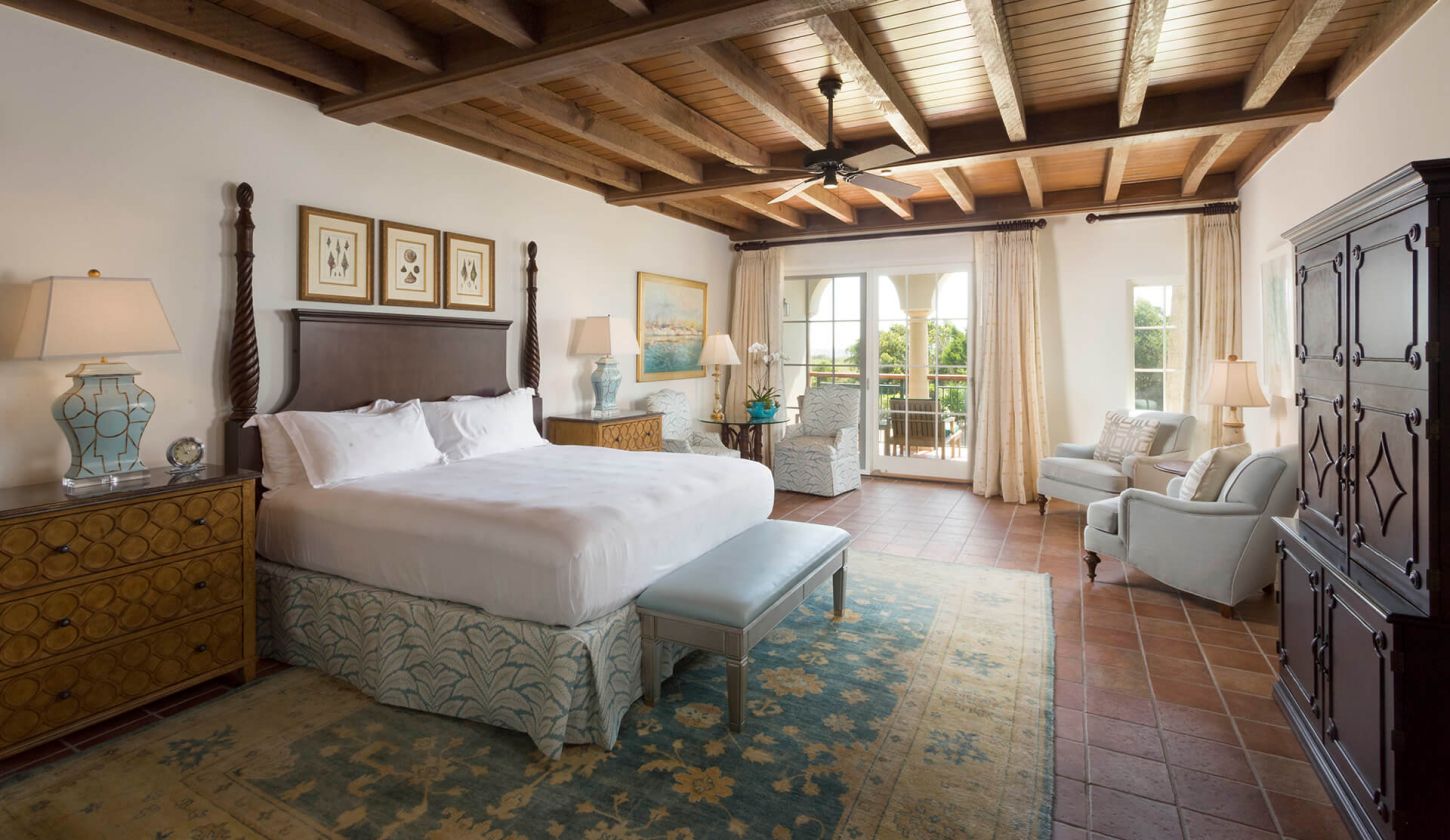 king bed abbot guest room at the cloister ocean residences