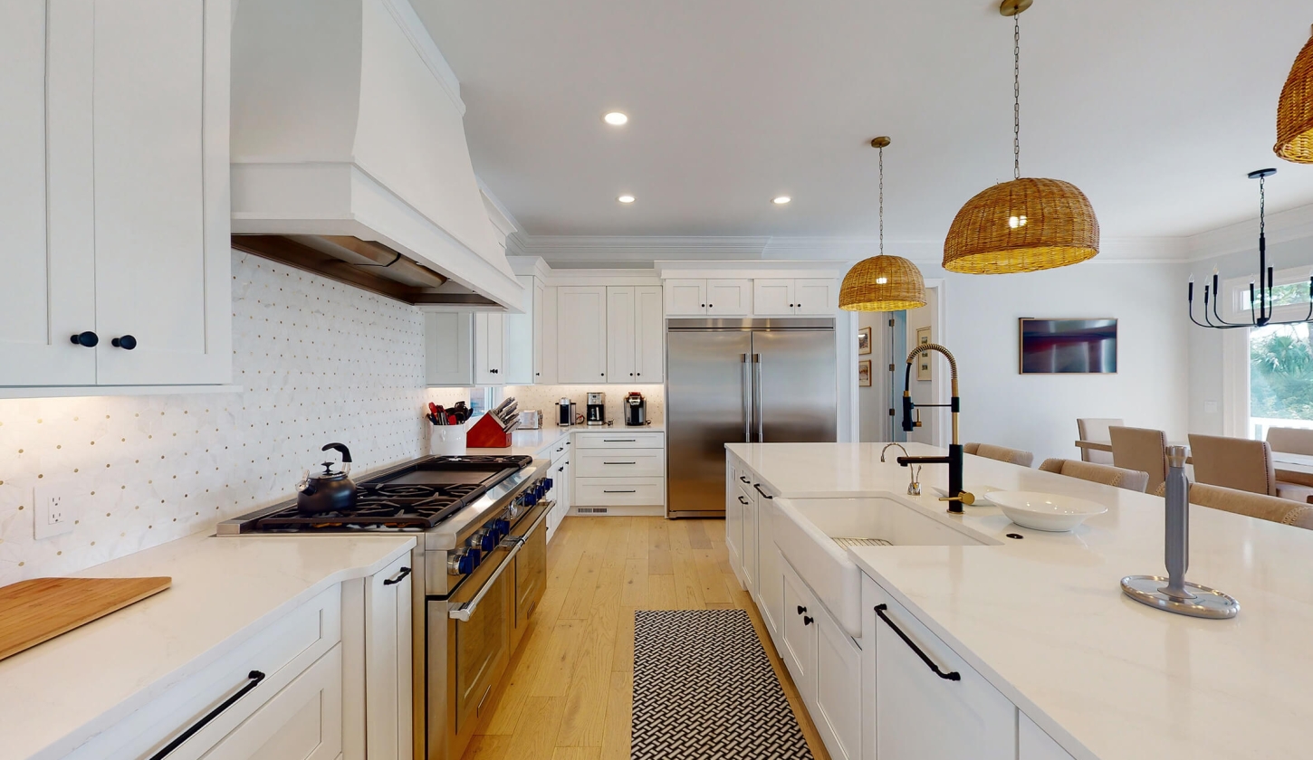 kitchen, stove, cottage 462, sea island