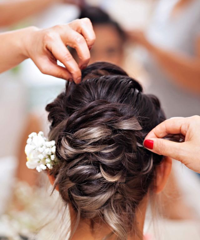 Wedding Day Updo and Makeup