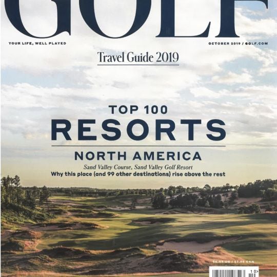 golf magazine travel guide 2019 top 100 resorts