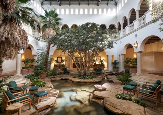 The Spa garden atrium in Sea Island Resort