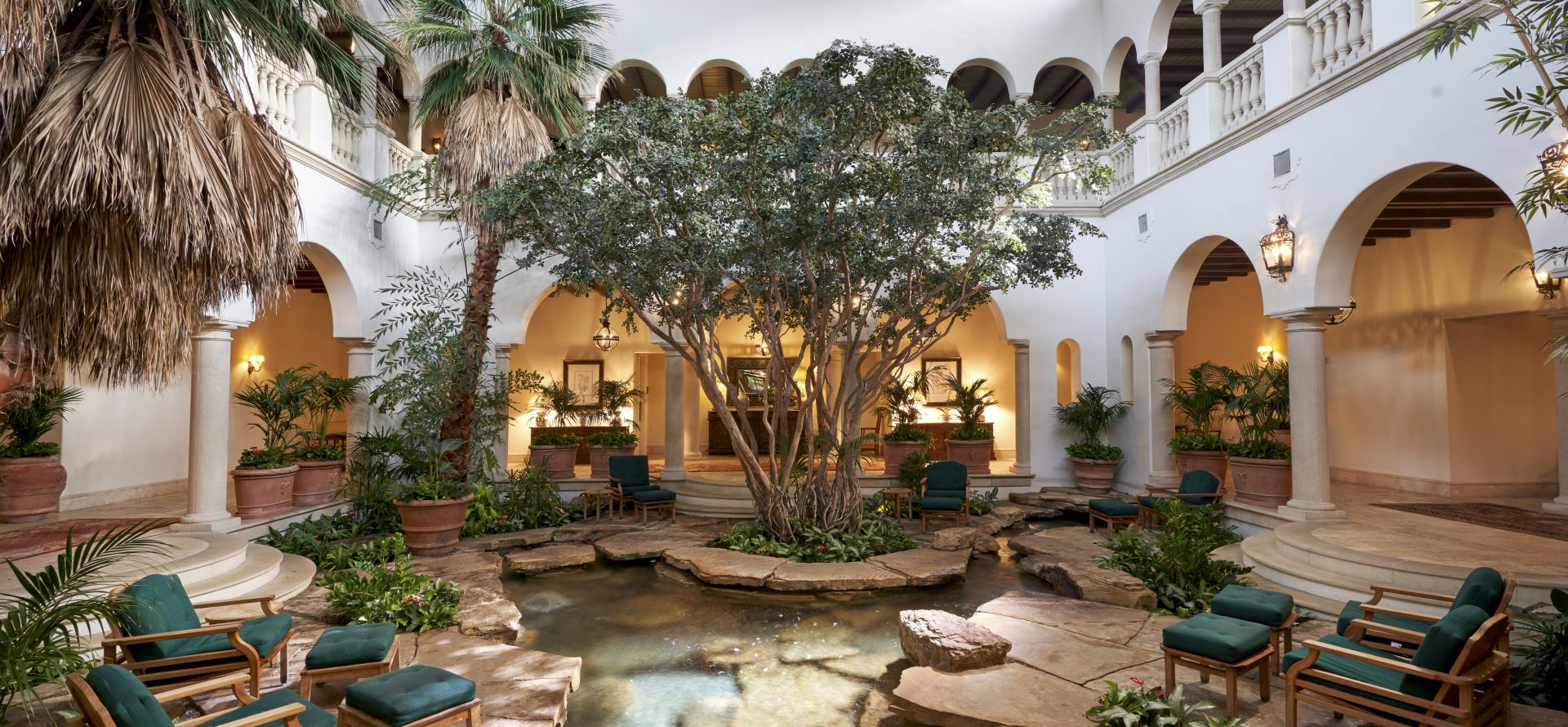 The Spa garden atrium in Sea Island Resort