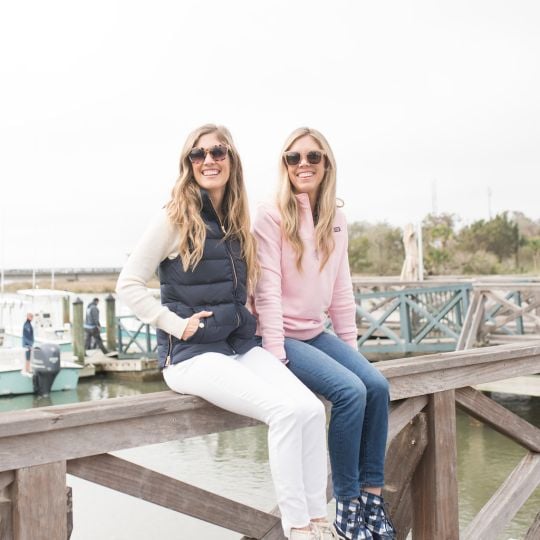 girls on pier