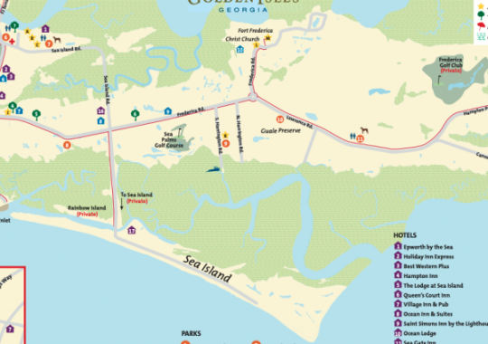 Golden Isles map St. Simons