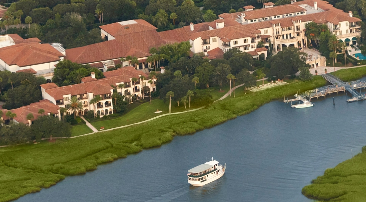 Sea Island Cloister aerial view