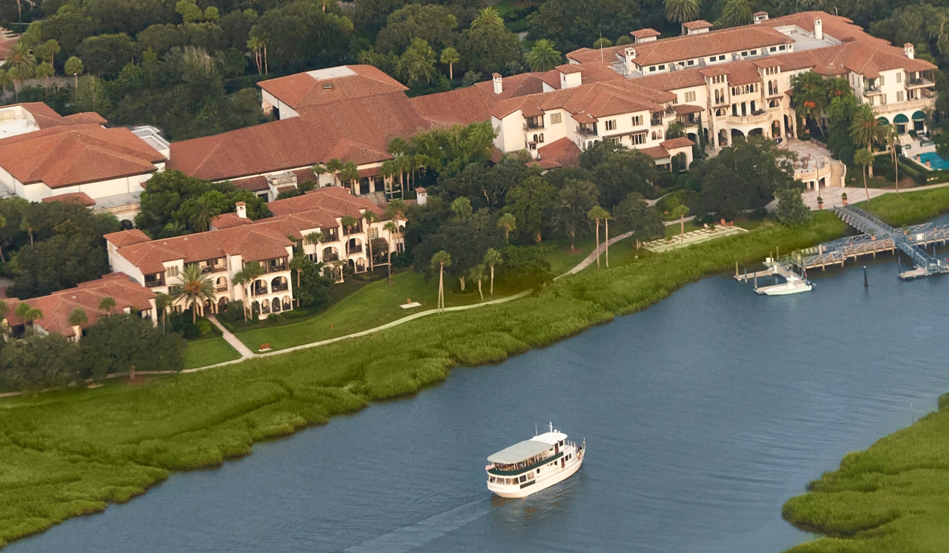 Sea Island Cloister aerial view