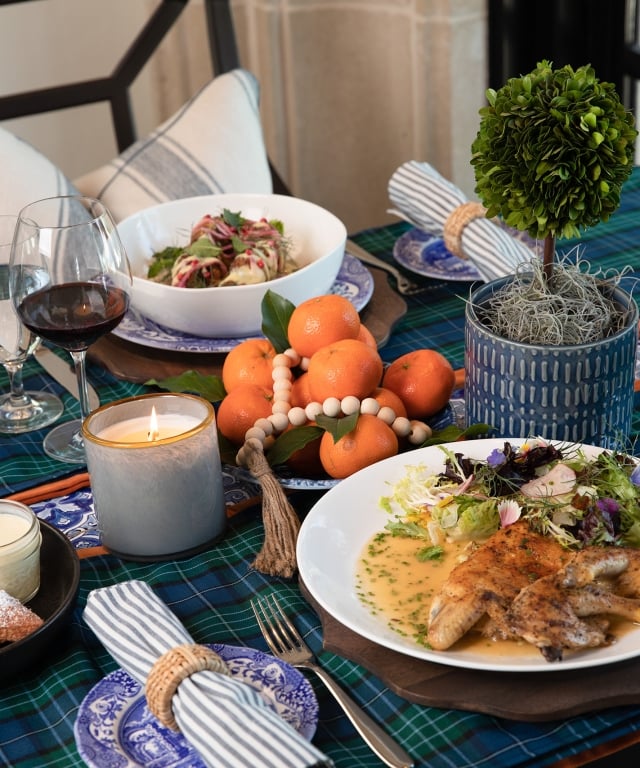 Cloister River Bar food wine and dessert