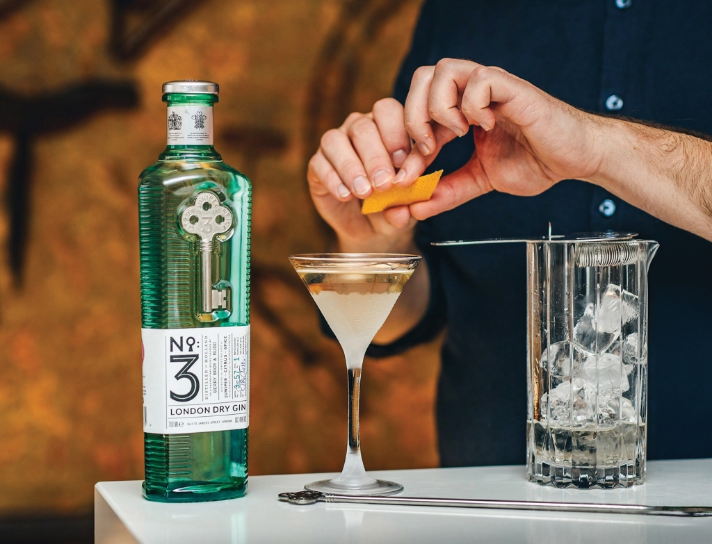 Crafting the iconic Vesper Martini with Award-Winning No.3 London Dry Gin.