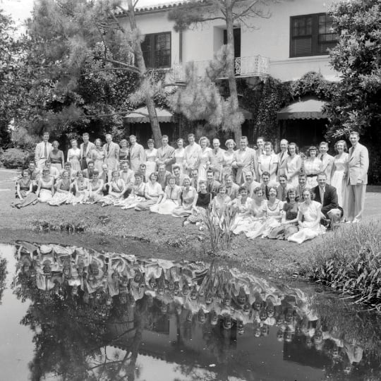 Honeymooners at Sea Island in May of 1952