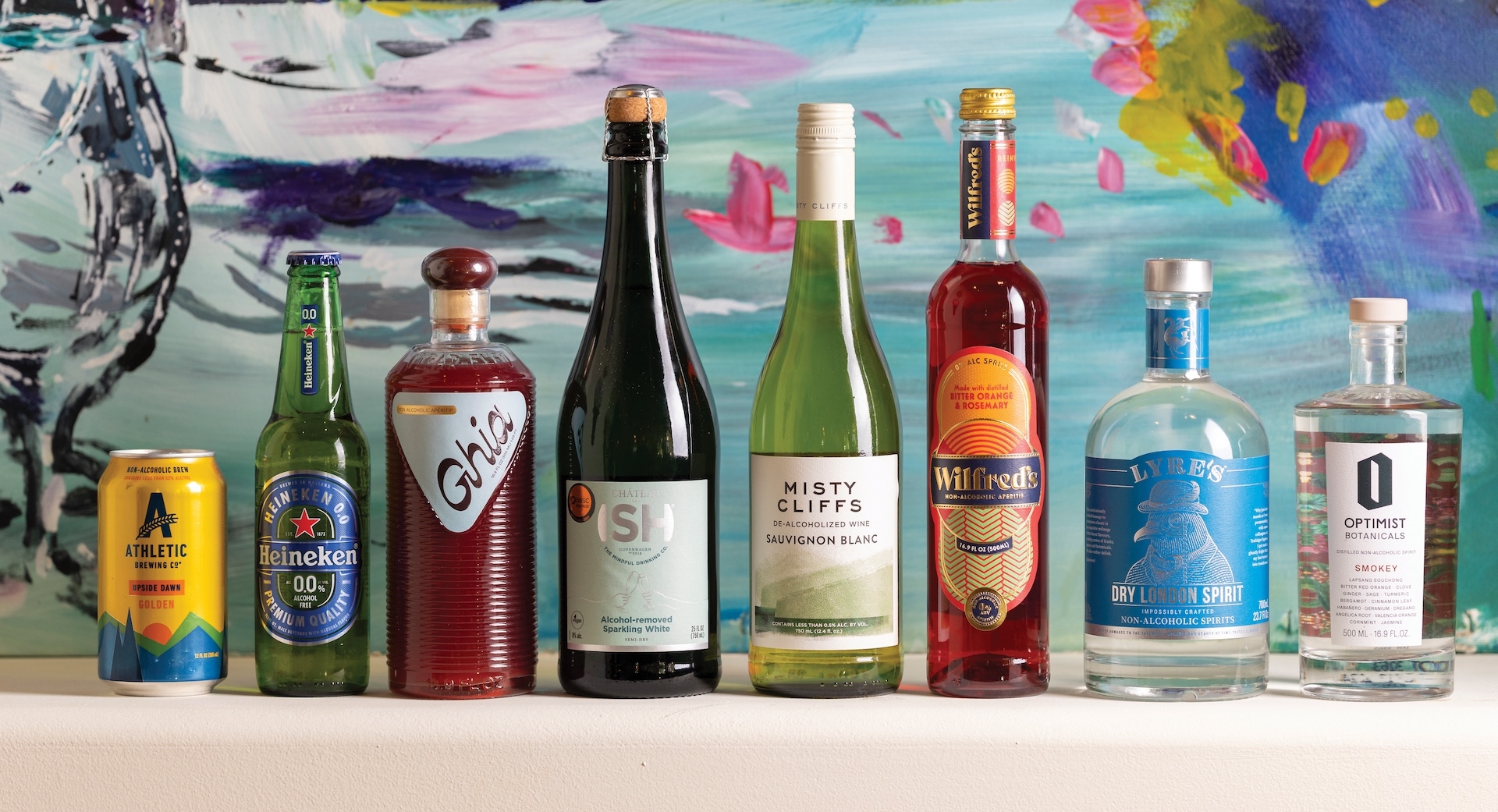 Non-alcoholic offerings at Sea Island.