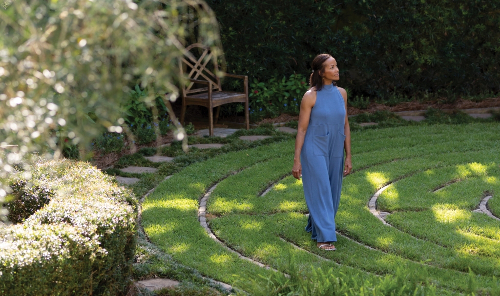 Walking meditation in the Labyrinth.