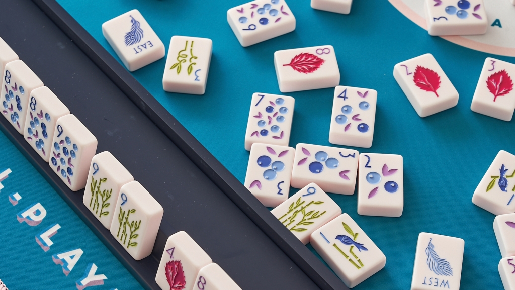 An artful display of tiles from The Mahjong Line.