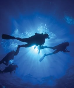 Couple Scuba Diving