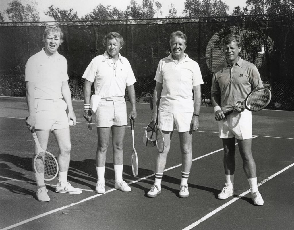 (left to right) Jack Carter, Dr. Carlton Hicks, former President Jimmy Carter and Jim Bishop, Sr.