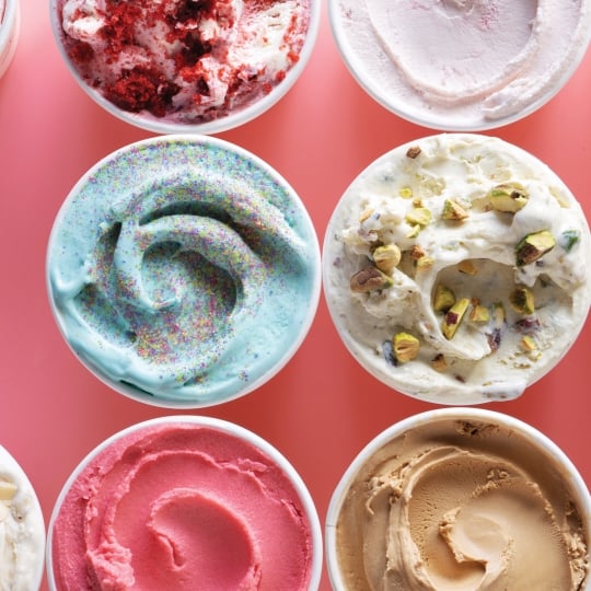 A dozen Ice cream Cups