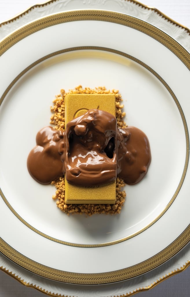 A Gold Brick Sundae at Sea Island.
