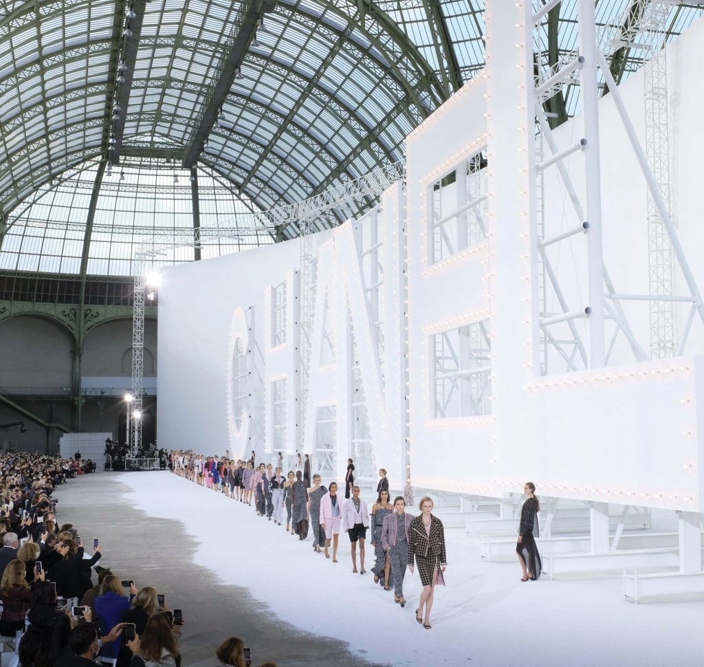 Chanel fashion show atthe Grand Palais in Paris.