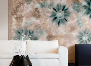 Wool and silk covering by Laurine Malengreau.